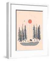 Feeling Small In The Morning-NDTank-Framed Art Print