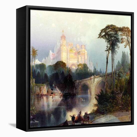 Feeric Landscape-Thomas Moran-Framed Stretched Canvas