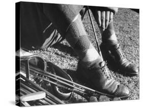 Feet and Golf Clubs Belonging to Golfer Byron Nelson-Gabriel Benzur-Stretched Canvas