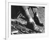 Feet and Golf Clubs Belonging to Golfer Byron Nelson-Gabriel Benzur-Framed Premium Photographic Print