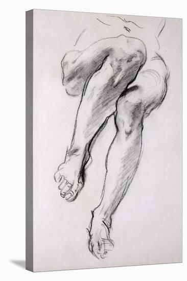 Feet and Legs of Seated Nude-John Singer Sargent-Stretched Canvas