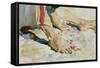 Feet of an Arab, Tiberias-John Singer Sargent-Framed Stretched Canvas