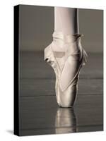 Feet of Ballet Dancer En Pointe-Erik Isakson-Stretched Canvas