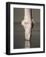 Feet of Ballet Dancer En Pointe-Erik Isakson-Framed Photographic Print