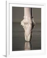 Feet of Ballet Dancer En Pointe-Erik Isakson-Framed Photographic Print