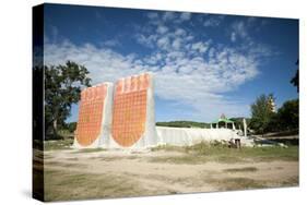 Feet of the Reclining Buddha, Sagaing Division-Annie Owen-Stretched Canvas