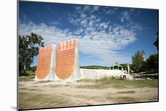 Feet of the Reclining Buddha, Sagaing Division-Annie Owen-Mounted Photographic Print