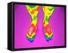 Feet, Thermogram-Tony McConnell-Framed Stretched Canvas