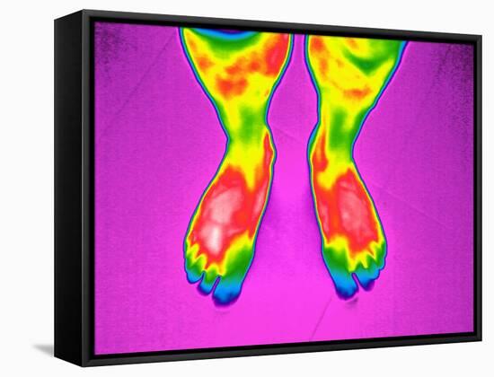 Feet, Thermogram-Tony McConnell-Framed Stretched Canvas