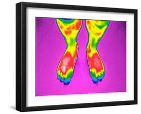 Feet, Thermogram-Tony McConnell-Framed Photographic Print