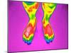 Feet, Thermogram-Tony McConnell-Mounted Photographic Print