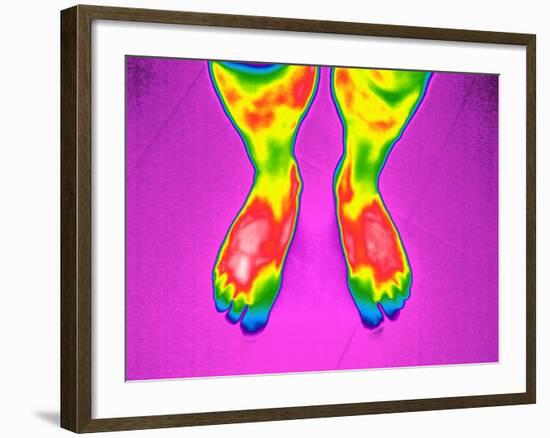 Feet, Thermogram-Tony McConnell-Framed Photographic Print