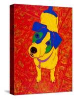 Feisty Jack Russell-Angela Bond-Stretched Canvas