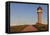 Feldberg Tower at Seebuck Mountain at sunset, Feldberg Mountain, Black Forest, Baden-Wurttemberg, G-Markus Lange-Framed Stretched Canvas