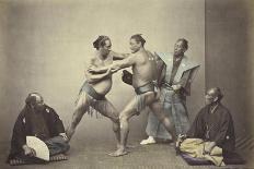 Representatives of Nio, the Japanese Hercules, 1866-7-Felice Beato-Giclee Print