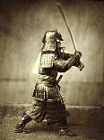 Samurai with raised sword, c1860-Felice Beato-Giclee Print