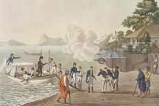 First Disembarkation of the French at the Portuguese Outpost at Dille-Felice Campi-Framed Giclee Print