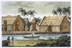 Boatyard Near Kupang, Timor, Plate 9, Le Costume Ancien et Moderne, c.1820-30-Felice Campi-Mounted Giclee Print