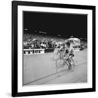 Felice Gimondi, Raymond Poulidor and Gianni Motta are Celebrated at the End of the Tour De France-Mario de Biasi-Framed Giclee Print