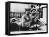 Felice Nazzaro Behind the Wheel of an Itala, French Grand Prix, Amiens, 1913-null-Framed Stretched Canvas