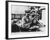 Felice Nazzaro Behind the Wheel of an Itala, French Grand Prix, Amiens, 1913-null-Framed Photographic Print