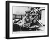 Felice Nazzaro Behind the Wheel of an Itala, French Grand Prix, Amiens, 1913-null-Framed Photographic Print