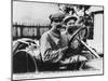 Felice Nazzaro Behind the Wheel of an Itala, French Grand Prix, Amiens, 1913-null-Mounted Photographic Print