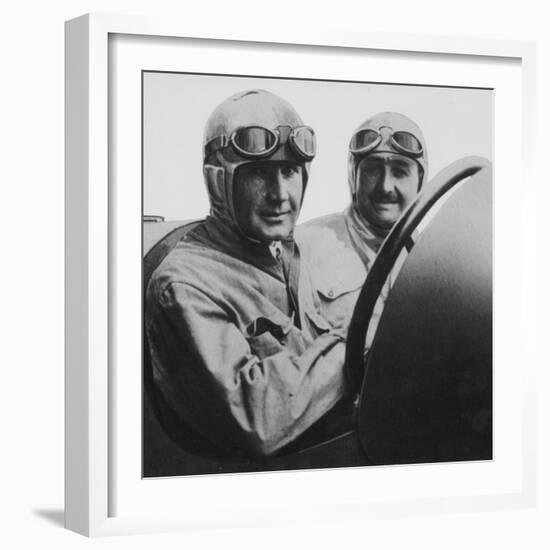 Felice Nazzaro in a 2-Litre Fiat, C1922-null-Framed Photographic Print