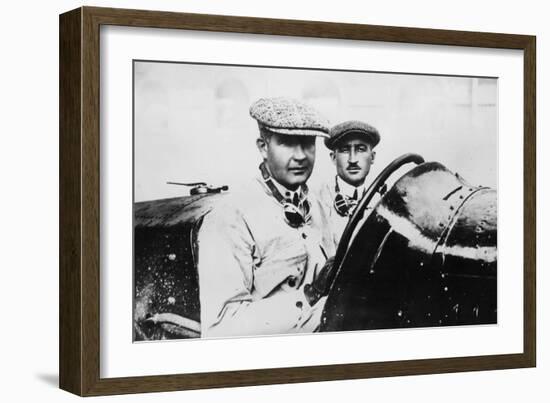 Felice Nazzaro in a 2000 Cc Fiat 804, 1922-null-Framed Photographic Print