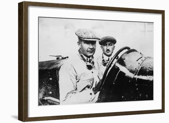 Felice Nazzaro in a 2000 Cc Fiat 804, 1922-null-Framed Photographic Print