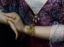 Portrait of Anna Opulich, Detail of Pendant and Bracelet, 1856-Felice Schiavoni-Giclee Print