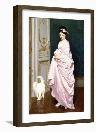 Feline Affection, 1872-Joseph Caraud-Framed Giclee Print