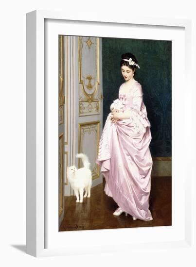 Feline Affection, 1872-Joseph Caraud-Framed Giclee Print