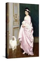 Feline Affection, 1872-Joseph Caraud-Stretched Canvas