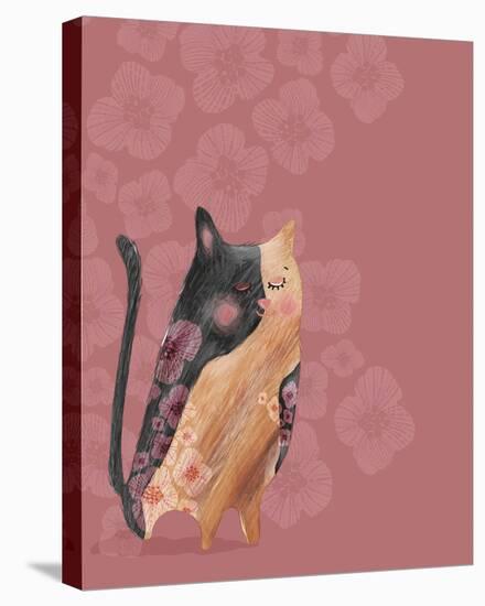 Feline Blush-Larisa Hernandez-Stretched Canvas