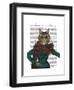 Feline Fashionista-Fab Funky-Framed Art Print