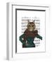 Feline Fashionista-Fab Funky-Framed Art Print