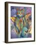 Feline Fiesta-David Galchutt-Framed Giclee Print