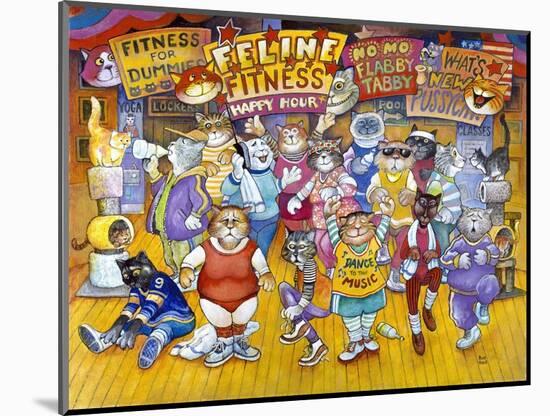 Feline Fitness-Bill Bell-Mounted Giclee Print