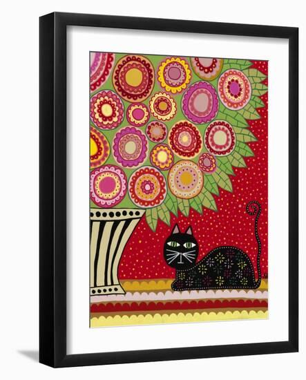 Feline Florist 1-Kerri Ambrosino-Framed Giclee Print