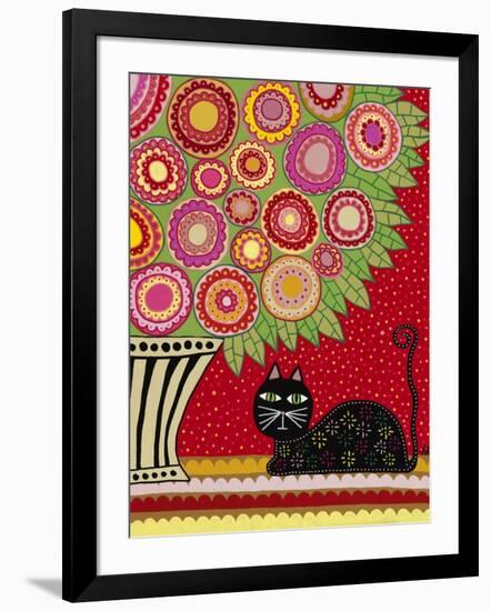 Feline Florist 1-Kerri Ambrosino-Framed Giclee Print