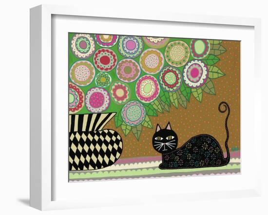 Feline Florist 2-Kerri Ambrosino-Framed Giclee Print