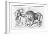 Feline Friends; Or, the British Lion and the Persian Chat!, 1873-Joseph Swain-Framed Giclee Print