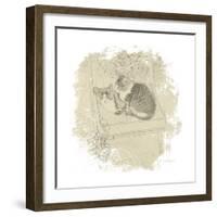 Feline Illustration II-Amy Melious-Framed Art Print