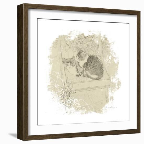 Feline Illustration II-Amy Melious-Framed Art Print