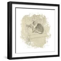 Feline Illustration II-Amy Melious-Framed Art Print