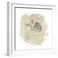 Feline Illustration II-Amy Melious-Framed Art Print