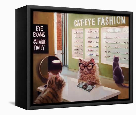 Feline Optical-Lucia Heffernan-Framed Stretched Canvas