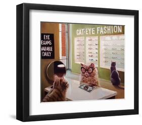 Feline Optical-Lucia Heffernan-Framed Art Print