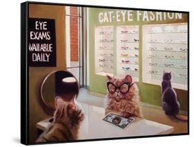 Feline Optical-Lucia Heffernan-Framed Stretched Canvas